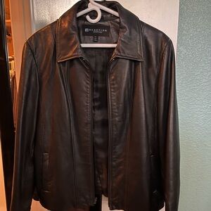 Kenneth Cole Reaction leather jacket - size XL